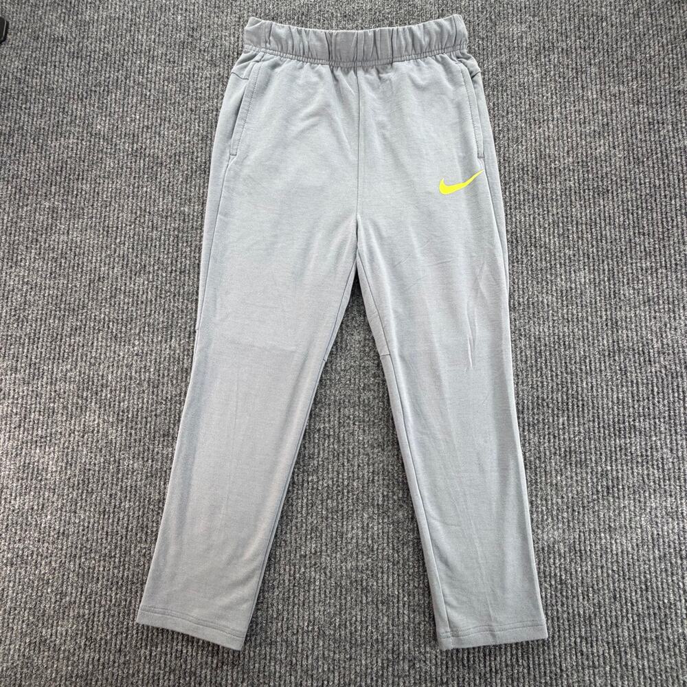 Nike Dri-FIT Womens Large Gray Jogger Sweatpants Athletic Lounge Cropped Pants